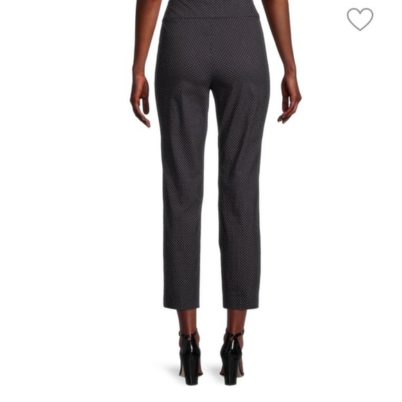 Premise Woman Polka Dot Ankle Pants Plus Size 3X Black Pull-On Tummy Control NWT - Picture 9 of 15